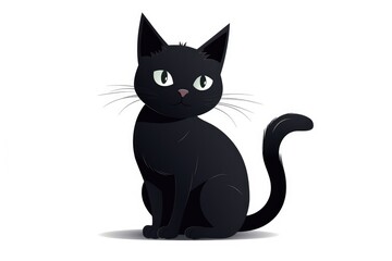 Cute Cartoon Halloween Black Cat