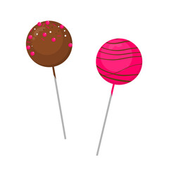 Cake Pop Vector Illustration