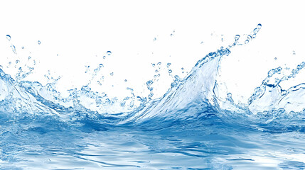 Water Splashes and Waves Creating a Dynamic  Abstract Background Design