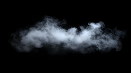 Abstract Smoke Cloud, Swirling and Translucent,  against a Black Background,  creating an Ethereal Atmosphere,  Perfect for Graphic Design,  Videography, or Digital Art.