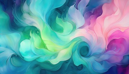 Fototapeta premium Abstract swirls of blue and pink