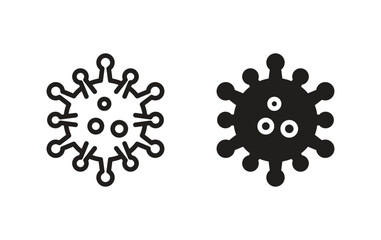 corona virus icon, virus icon vector