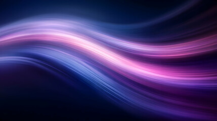Fototapeta premium Abstract Digital Art with Swirling Lines of Blue and Purple Light