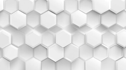 Fototapeta premium A white background with a pattern of hexagons
