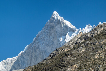 snow covered mountains