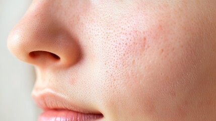 Obraz premium Close-Up of Skin with Warts, Medical Illustration Highlighting Rough Skin Texture and Common Skin Growths for Dermatological and Health Awareness Concepts.