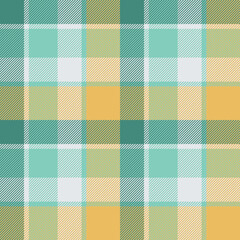 Plaid seamless pattern. Check fabric texture. Vector textile print.