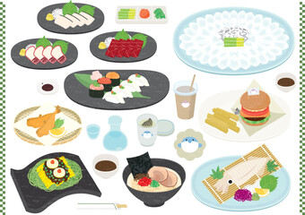 日本食　山口県下関市の食 © CabossDesign