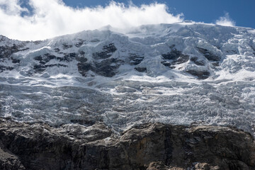 snow covered mountains