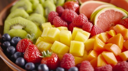 Vibrant Fruit Salad: A Colorful Mix of Freshness