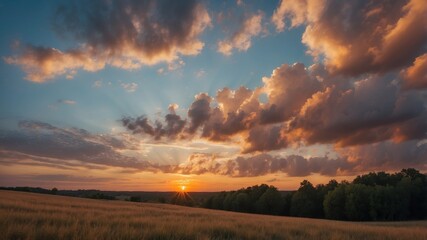 Fototapeta premium fire in the sky