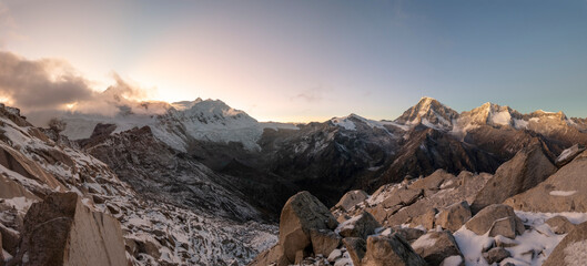 sunrise in the mountains