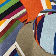 Colourful fabric