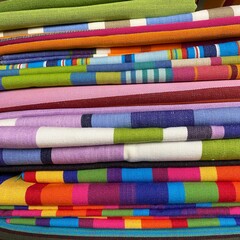 Colourful fabric