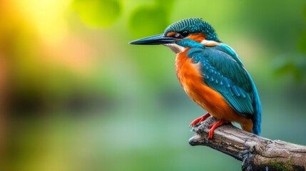 Obraz premium Kingfisher on branch