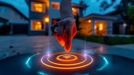 Futuristic Smart Home Technology Integration with IoT Devices