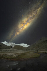 milky way in the andes