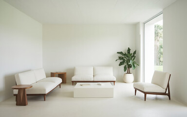 modern living room with sofa