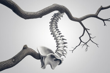 3d rendered illustration of a human skeleton