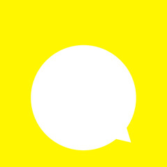 Yellow frame png speech bubble, transparent background