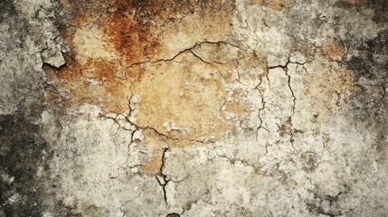 Dusty grunge texture background with rough, cracked surfaces for a gritty and vintage design.