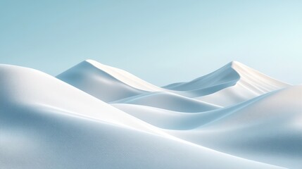 3D rendering of silk ribbon ribbon technology background abstract curve