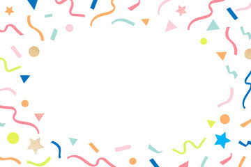 Festive frame background png, cute colorful design