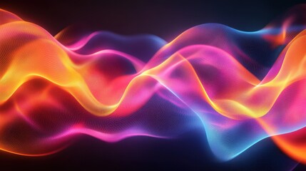 Obraz premium 3D rendering of ribbons and silk