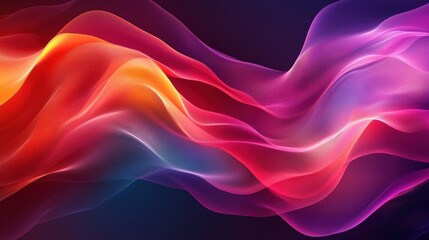 Obraz premium 3D rendering of ribbons and silk