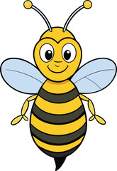 Bee Cartoon vector illustration design