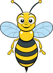 Bee Cartoon vector illustration design