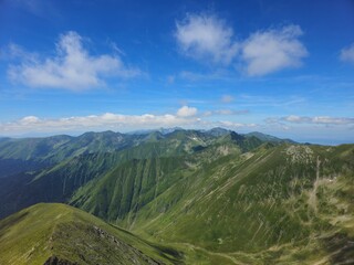 landscape in summer Romania Fagaras 