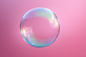 Obraz premium A shiny blue glass sphere reflects the sky and clouds like a miniature globe