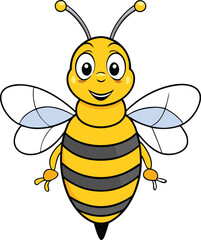 Bee Cartoon vector illustration design