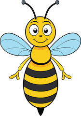 Bee Cartoon vector illustration design