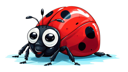 Obraz premium ladybug on white background