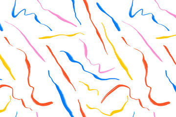 Colorful scribble png pattern, abstract design, transparent background