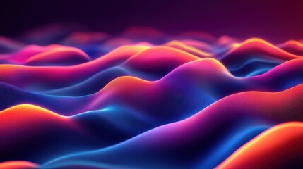 Obraz premium 3D rendering of ribbons and silk