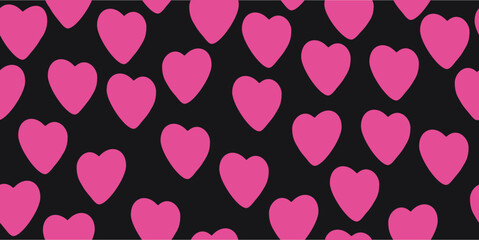 Heart pattern. Minimalist trendy abstract seamless pattern.
