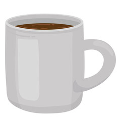 Coffee mug png sticker, cute illustration, transparent background