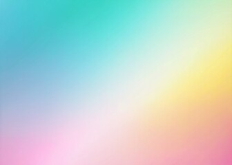 Vibrant pastel hues merge in a whimsical gradient background, featuring a dazzling blur of soft pink, baby blue, yellow, and mint green colors in a dreamy fusion.