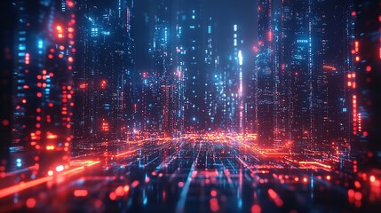 A woman's face is shown in a computer generated image with a lot of red