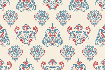 Motifs African boho paisley Floral Ikat pattern embroidery border. Ethnic ikat floral Ethnic Indian Pattern Ikat pattern Ethnic Pattern.Border indian floral Aztec embroidery border seamless patterns.