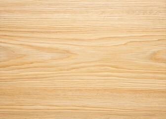 Naklejka premium Natural light wood texture background with subtle grain pattern, warm beige tones, and soft gentle shadows, perfect for product photography and design elements.
