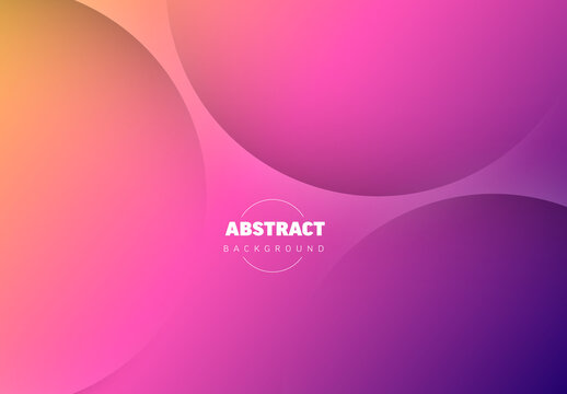 Abstract pink purple background made from three relief circles with place for your text