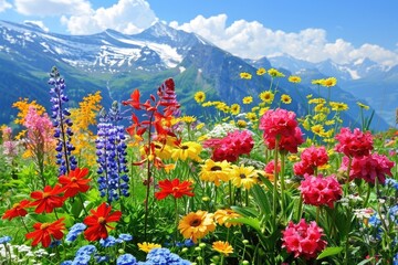 Fototapeta premium Bachalpsee lake. Highest peaks Eiger in famous location. Switzerland alps Grindelwald valley