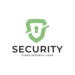 Cyber Security Logo or badge for technology and security company.