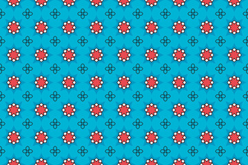 Seamless Cloth Shape Decoration Tile Texture Fabric Wallpaper Template Digital Perspective Geometric Symmetric Graphic Visual Luxury Endless Textile Fashion Design Background Art Interior Pattern.