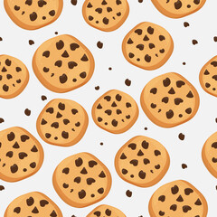 chocolate chip cookie background