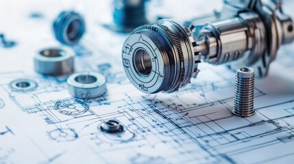 Detailed view of interlocking metallic gears in motion, showcasing the complexity and precision of mechanical engineering and machinery